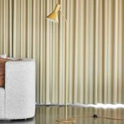 FRANDSEN Lyss-lattiavalaisin, vaaleanruskea, metalli, 150 cm, E27