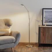 LED-lattiavalaisin Carl, nikkelin värinen, säädettävä, himmennettävä