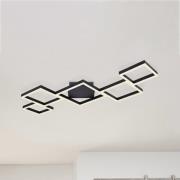 LED-kattovalaisin Kurio, 5-lamppuinen, musta, CTT