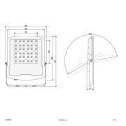 EVN Panthera -LED-kohdevalo ulos IP65 100W 4 000 K