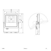 EVN Panthera LED-ulkovalaisin IP65 10W 4,000K