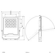 EVN Panthera -LED-kohdevalo ulos IP65 150W 4 000 K