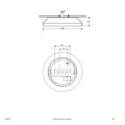 EVN Catino LED-kattovalaisin, CCT, 25 cm