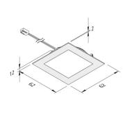 LED-kalusteuppovalo FAQ 58 teräs 3 kpl 3W 3 000 K