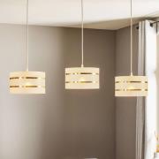 Tankoriippuvalaisin Helen valkoinen-kultainen 3-lamppuinen