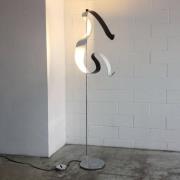 Curve-LED-lattiavalaisin lehtihopealla