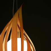 LZF Raindrop mini riipusvalaisin, kirsikka