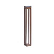 LED-aurinkolamppu Borne, sensori, 90 cm, corten