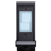 LED-työpöytälamppu MAULoptimus, hopea, puristinkanta, himmennettävä CC...