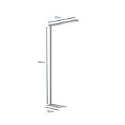 Toimiston LED-lattiavalaisin MAULjet, hopeanvärinen, himmennettävä, 19...