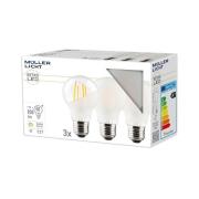 Müller Licht LED-valaisin E27 7W 827 matta 3-pack 3-pack