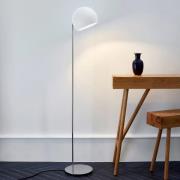 Nyta Tilt Globe Floor-lattiavalo, teräs, valkoinen