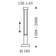 OLIGO Glance LED-riippuvalo, 1 lamp. musta