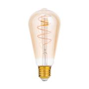 Rustiikki LED-lamppu E27 ST64 4W amber 2200K him.