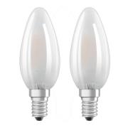 OSRAM-LED-kynttilälamppu E14 4W 2 kpl/pakkaus