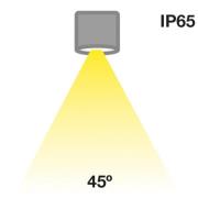 SLC MiniOne Kiinteä LED-downlight IP65 musta 930