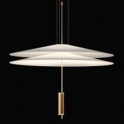 Vibia Flamingo-LED-riippuvalo 2 varjostinta, kulta