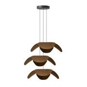UMAGE Forget Me Not large riippuvalaisin 3-lamppuinen, tumma tammi