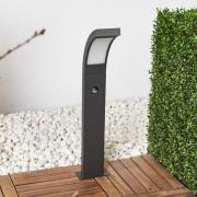 Lucande LED-pylväsvalaisin Juvia, 60 cm, liiketunnistin, IP54