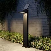 Lucande LED-aurinkoaaltolamppu Silvan, 100cm, anturilla, antrasiittia