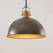 Lindby riippuvalaisin Holgar, vihreä, puu, metalli, Ø 45 cm, E27