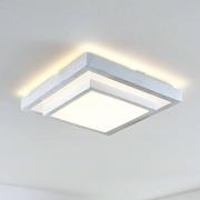 Lindby Mirco LED -kattovalaisin kulmikas, 37,5 cm