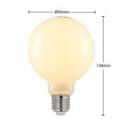 LED-lamppu E27 4W 2700K G95 globe opaali