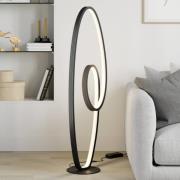 Lucande LED-lattiavalaisin Bronwyn, 122cm, antrasiitti, alumiini