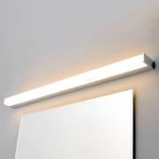 Lindby LED-seinävalaisin Philippa, kulmikas, 89 cm, kromi, IP44