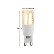 Arcchio LED tappikantainen lamppu, G9, 4,5 W, kirkas, 2700 K