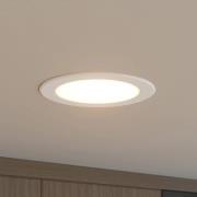 Prios LED upotettava valaisin Rida, valkoinen. Ø 15 cm, CCT, IP44