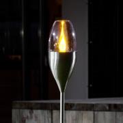 Lindby aurinkokäyttöinen LED-valaisin Jari, korkeus 122 cm, ruostumato...