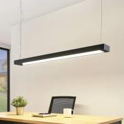 Arcchio LED-riippuvalaisin Cuna, musta, 122cm, metallia