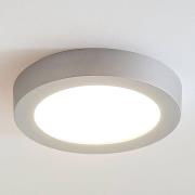 LED-kattovalo Marlo hopea 3 000 K pyöreä 25,2 cm