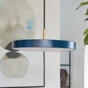 UMAGE LED-riippuvalaisin Asteria Mini, petrol/messinki, Ø 31 cm