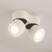 Arcchio Rotari -LED-kattokohdevalo, 2-lamp. 1W