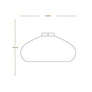 LEDVANCE Pudotuskattovalaisin, Ø 40 cm, ruskea, aaltopahvi, Aaltopahvi...