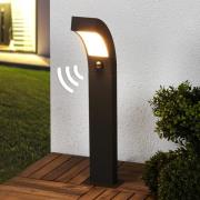 Lucande LED-jalustavalaisin Lennik, anturi, 60 cm, antrasiitti