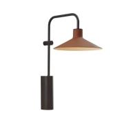 Bover LED-seinävalaisin Platet A/02, musta/terrakotta