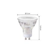 Arcchio LED-lamppu GU10 2.5W 4000K 450lm lasisarja, 3 kpl