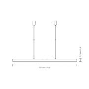 UMAGE LED-ripustusvalaisin Hazel Branch, valkoinen/messinki, 150 cm