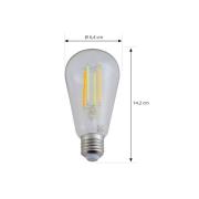 LUUMR Smart LED E27 ST64 7W kirkas ZigBee Hue ZigBee Hue