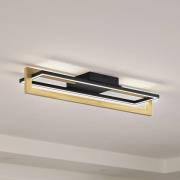 Lindby LED-kattovalaisin Holamu, 80 cm, puu