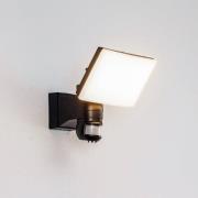 Prios LED-ulkoseinävalaisin Avayah, liiketunnistimella, IP44