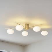 Lindby Valisa kattovalaisin, kultainen, 5-valo, 5 valoa