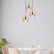 Milley riippuvalaisin, Ø 45 cm, messingin värinen, 3-valo, metallia