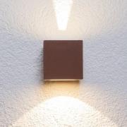 Lucande LED-ulkoseinävalaisin Jarno, ruoste, metalli, 9cm
