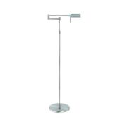 LED-lattiavalaisin New Bari, nikkeli, korkeus 139 cm, metalli, himmenn...