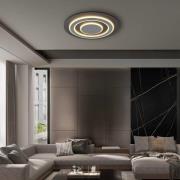 Jayden LED-kattovalaisin, Ø 48 cm, antrasiitti/harmaa, metallia