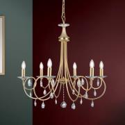 6-lamppuinen Kattokruunu VIOLETTA, kulta